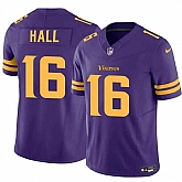 Men & Women & Youth Minnesota Vikings #16 Jaren Hall Purple 2023 F.U.S.E. Vapor Untouchable Color Rush Limited Stitched Jersey,baseball caps,new era cap wholesale,wholesale hats